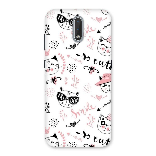 Cute Cat Swag Back Case for Nokia 2.3