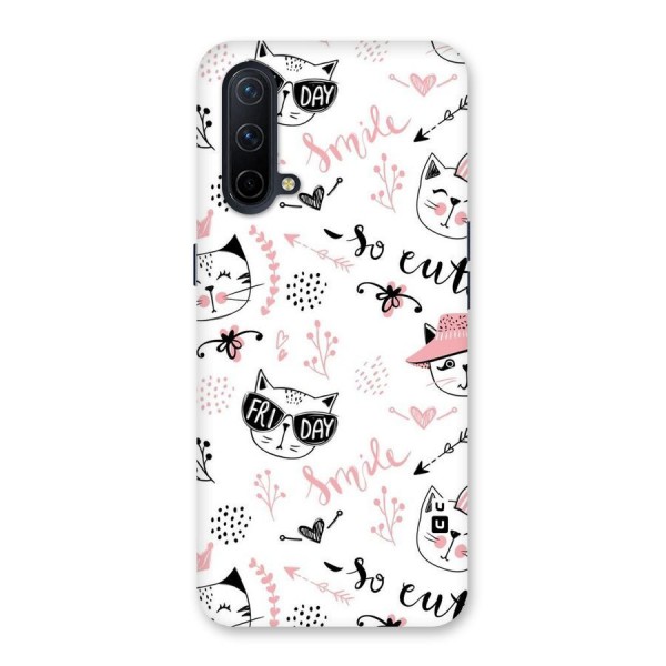 Cute Cat Swag Back Case for OnePlus Nord CE 5G