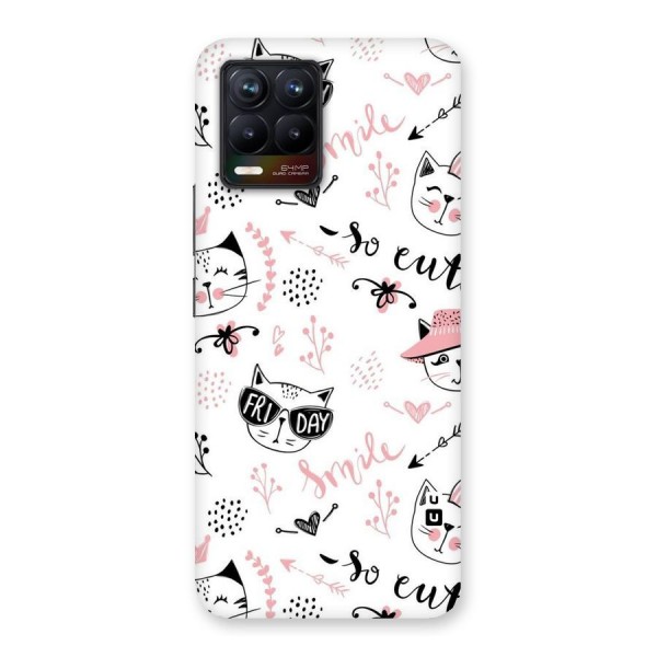 Cute Cat Swag Back Case for Realme 8