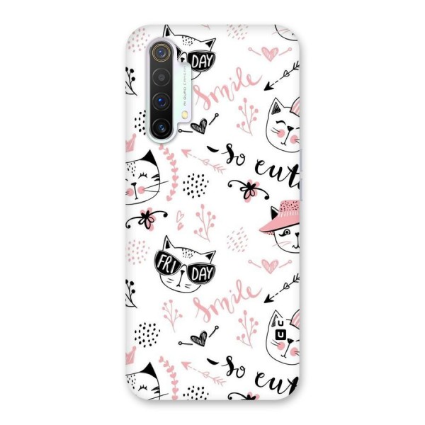 Cute Cat Swag Back Case for Realme X3