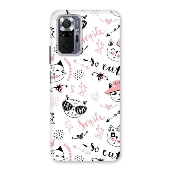 Cute Cat Swag Back Case for Redmi Note 10 Pro