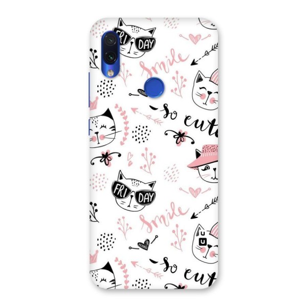 Cute Cat Swag Back Case for Redmi Note 7