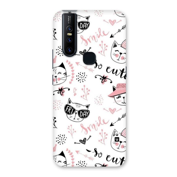 Cute Cat Swag Back Case for Vivo V15