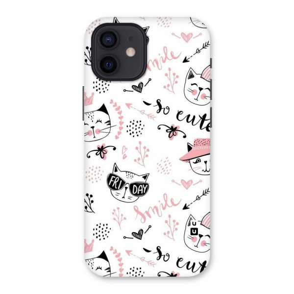 Cute Cat Swag Back Case for iPhone 12