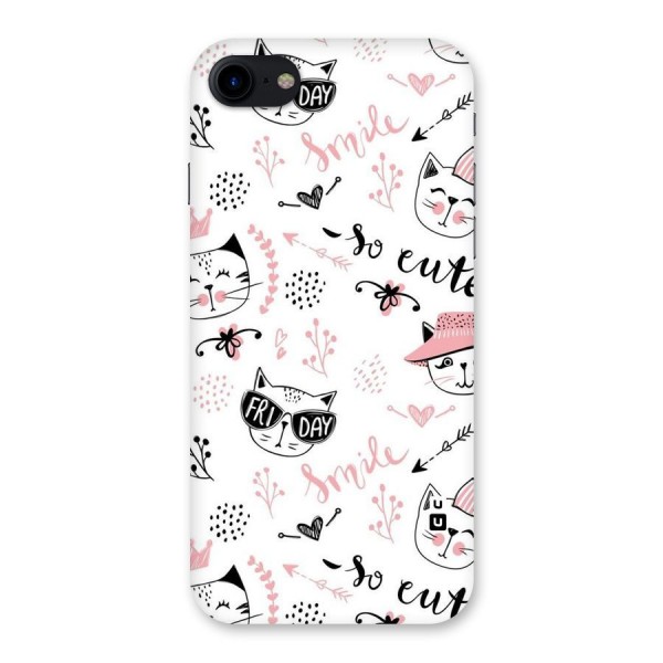 Cute Cat Swag Back Case for iPhone SE 2020