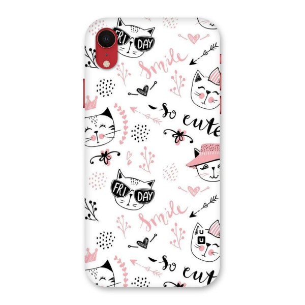 Cute Cat Swag Back Case for iPhone XR