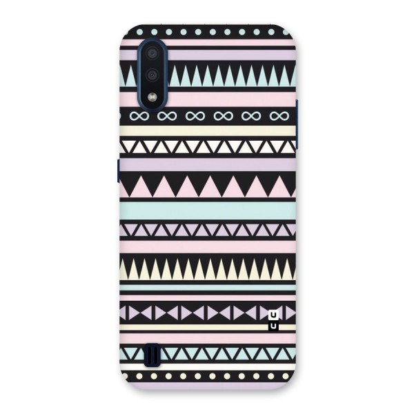 Cute Chev Pattern Back Case for Galaxy M01