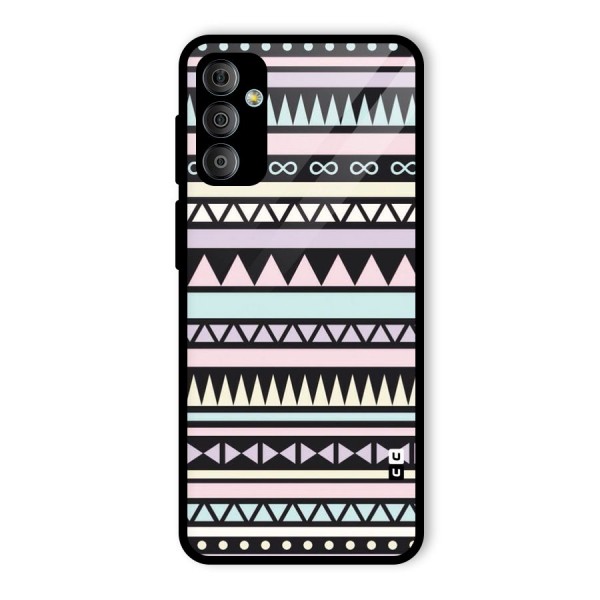 Cute Chev Pattern Glass Back Case for Galaxy F23