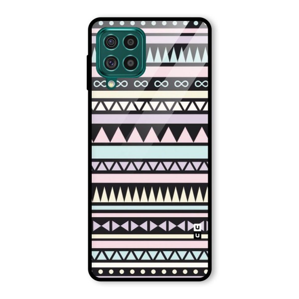 Cute Chev Pattern Glass Back Case for Galaxy F62