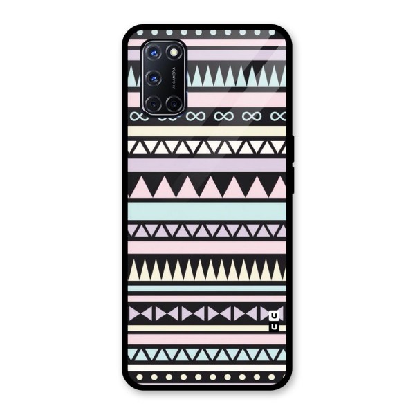 Cute Chev Pattern Glass Back Case for Oppo A52