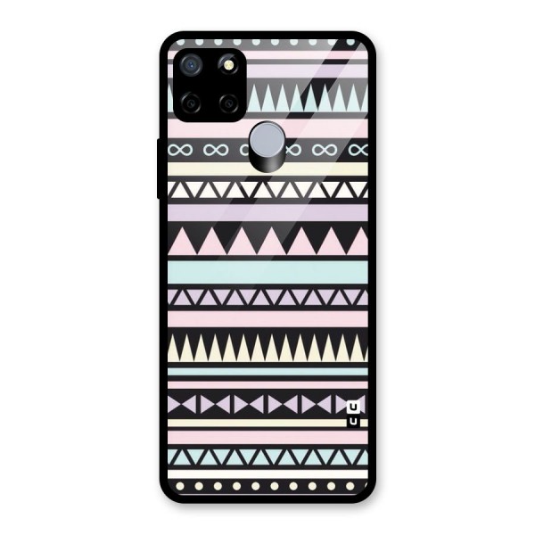 Cute Chev Pattern Glass Back Case for Realme C12