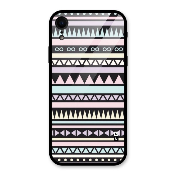 Cute Chev Pattern Glass Back Case for XR