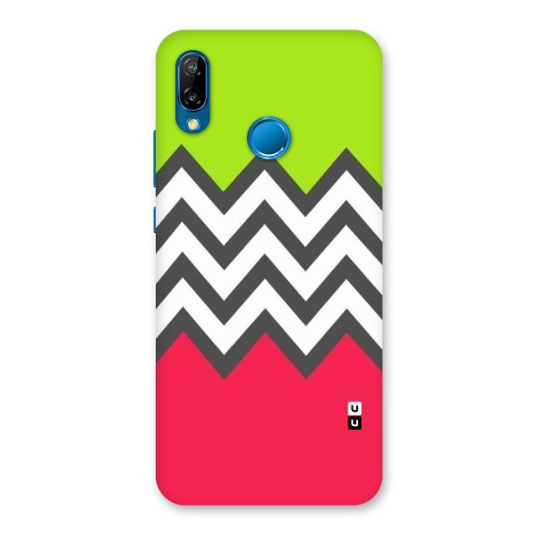 Cute Chevron Back Case for Huawei P20 Lite