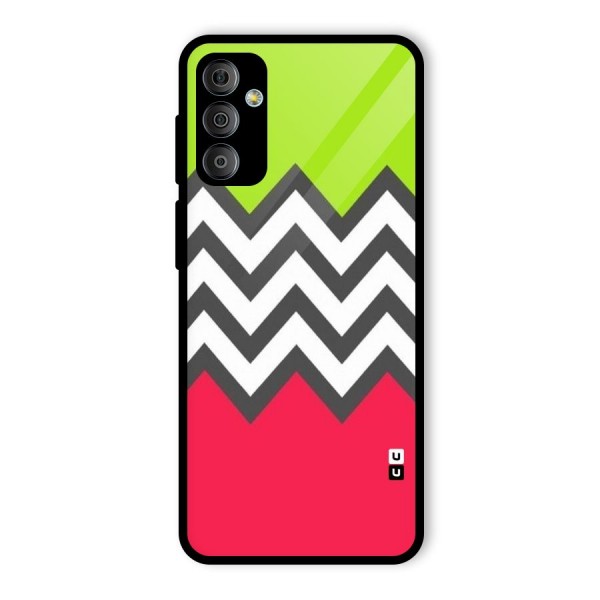 Cute Chevron Glass Back Case for Galaxy F23