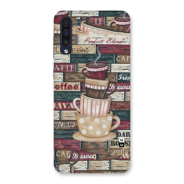 Cute Coffee Cups Back Case for Galaxy A50s