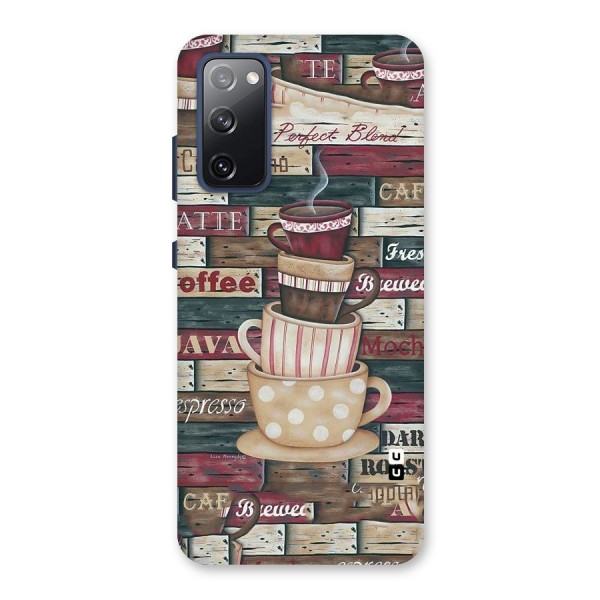 Cute Coffee Cups Back Case for Galaxy S20 FE