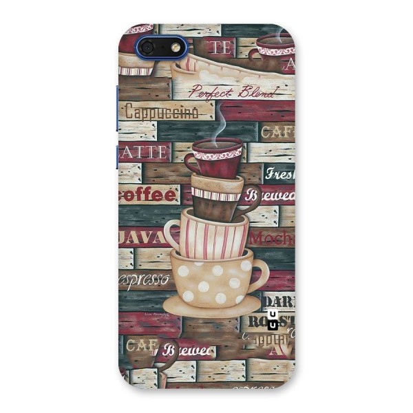 Cute Coffee Cups Back Case for Honor 7s