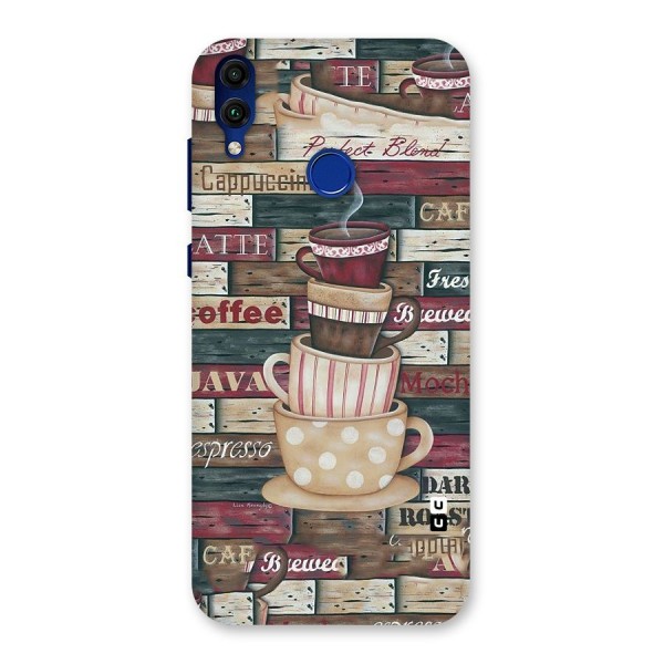 Cute Coffee Cups Back Case for Honor 8C