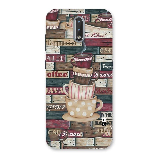 Cute Coffee Cups Back Case for Nokia 2.3