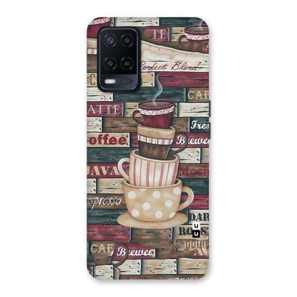 Cute Coffee Cups Back Case for Oppo A54