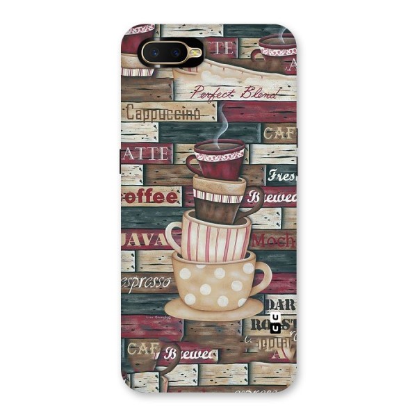 Cute Coffee Cups Back Case for Oppo K1