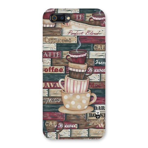 Cute Coffee Cups Back Case for Realme C2