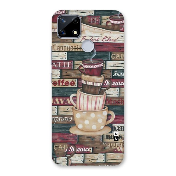 Cute Coffee Cups Back Case for Realme Narzo 20