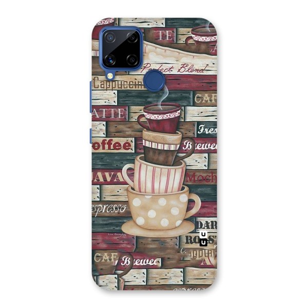 Cute Coffee Cups Back Case for Realme Narzo 30A