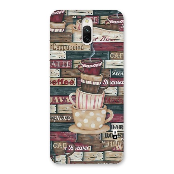 Cute Coffee Cups Back Case for Redmi 8A Dual