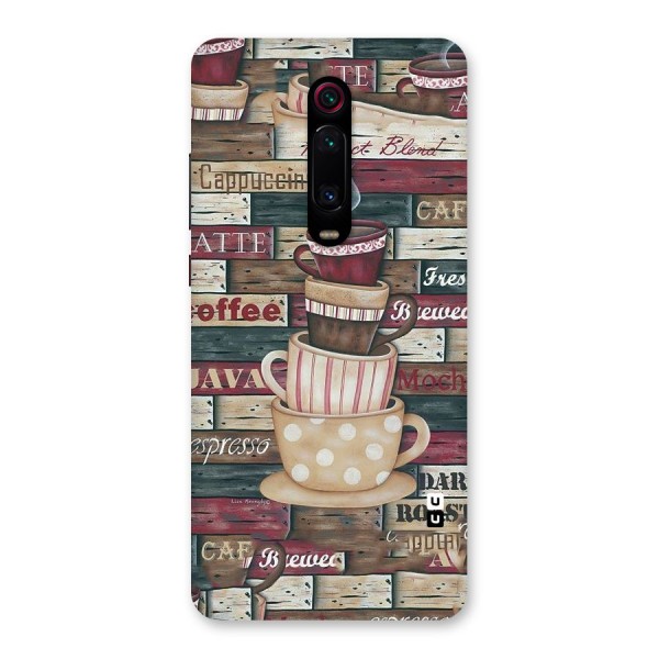 Cute Coffee Cups Back Case for Redmi K20 Pro