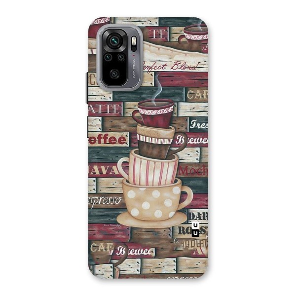 Cute Coffee Cups Back Case for Redmi Note 10