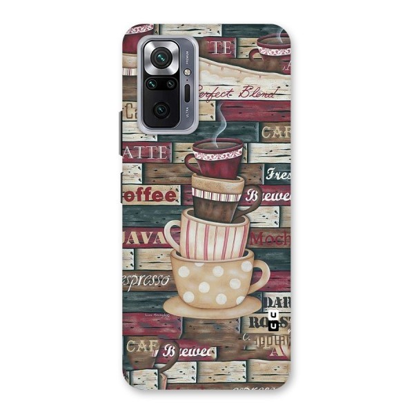 Cute Coffee Cups Back Case for Redmi Note 10 Pro
