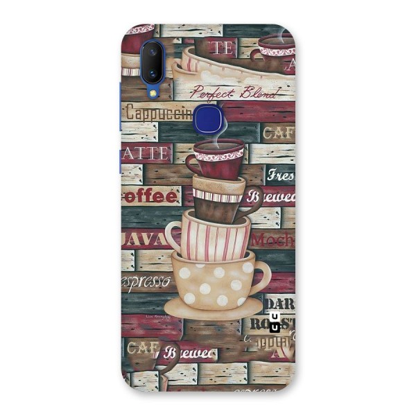 Cute Coffee Cups Back Case for Vivo V11