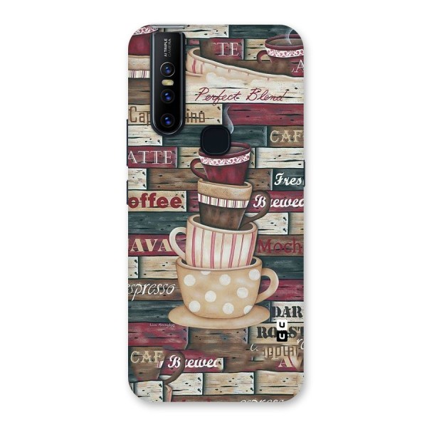 Cute Coffee Cups Back Case for Vivo V15