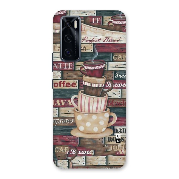 Cute Coffee Cups Back Case for Vivo V20 SE