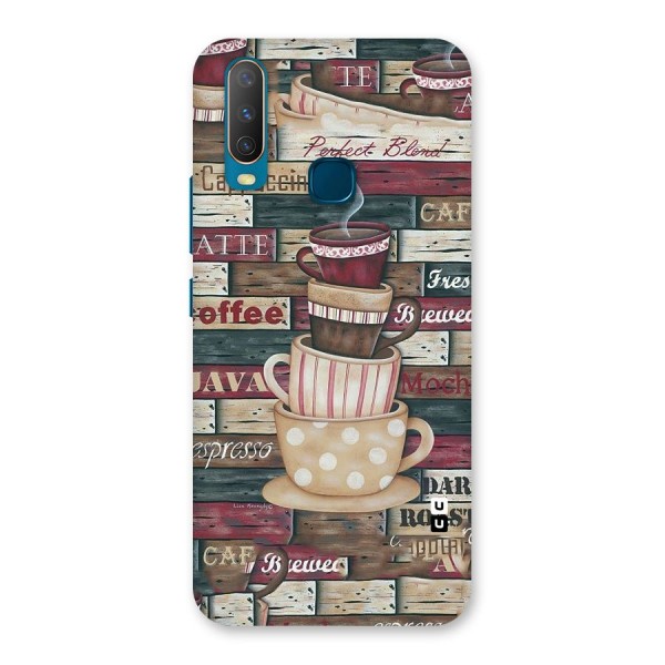 Cute Coffee Cups Back Case for Vivo Y17