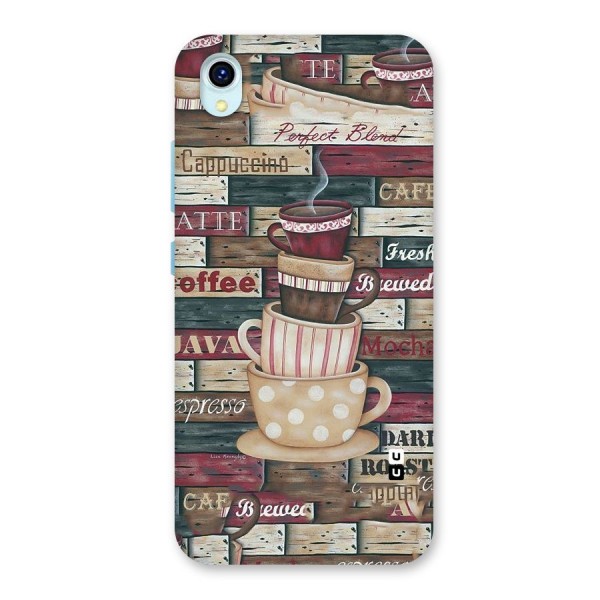 Cute Coffee Cups Back Case for Vivo Y1s