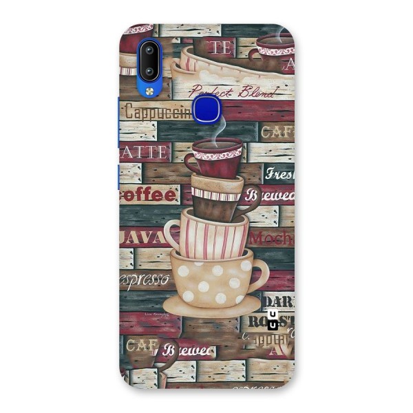 Cute Coffee Cups Back Case for Vivo Y91