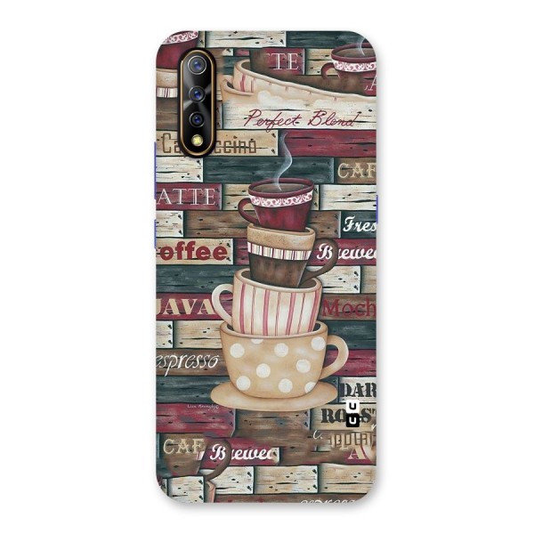 Cute Coffee Cups Back Case for Vivo Z1x