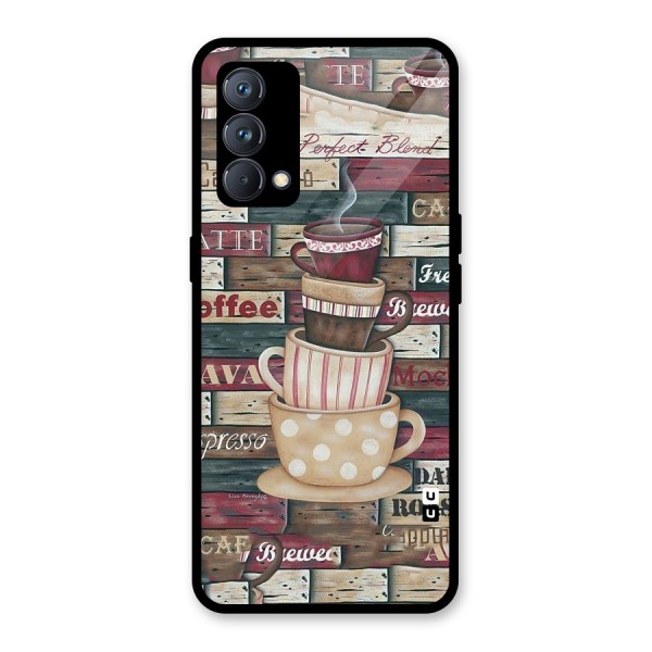 Cute Coffee Cups Glass Back Case for Realme GT Master Edition