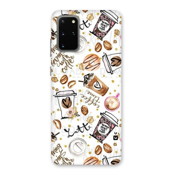 Cute Coffee Pattern Back Case for Galaxy S20 Plus