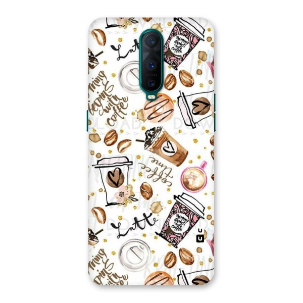 Cute Coffee Pattern Back Case for Oppo R17 Pro