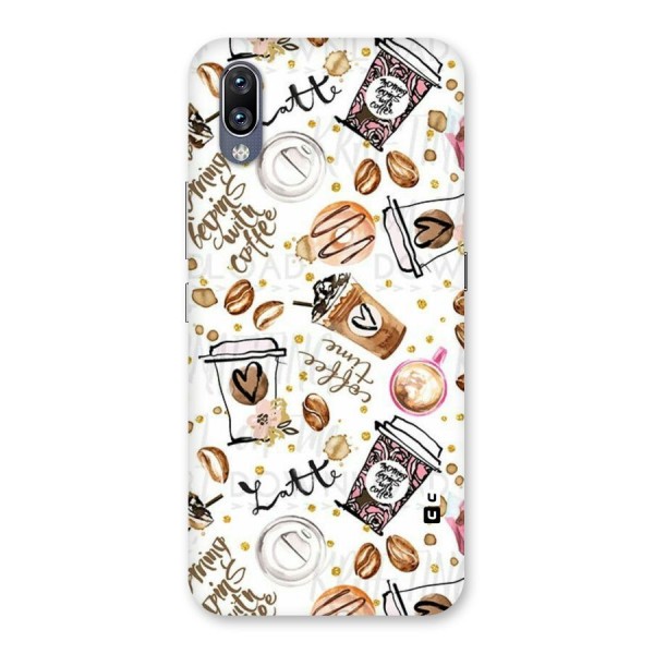 Cute Coffee Pattern Back Case for Vivo NEX