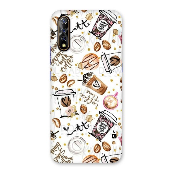 Cute Coffee Pattern Back Case for Vivo S1