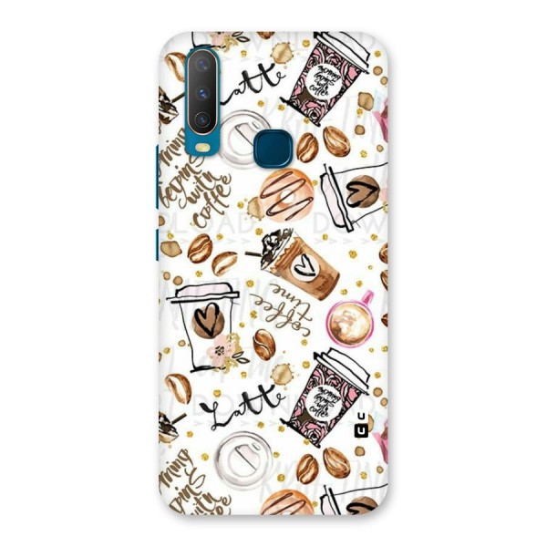 Cute Coffee Pattern Back Case for Vivo U10