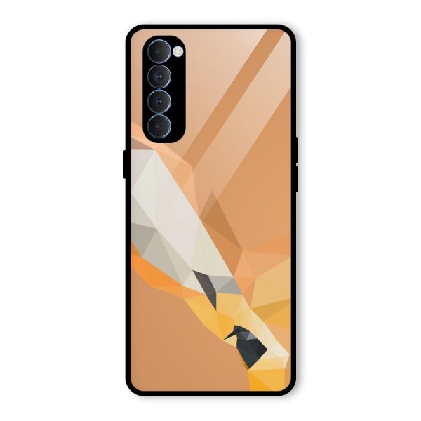 Cute Deer Glass Back Case for Oppo Reno4 Pro