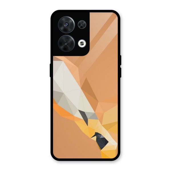 Cute Deer Glass Back Case for Oppo Reno8 5G