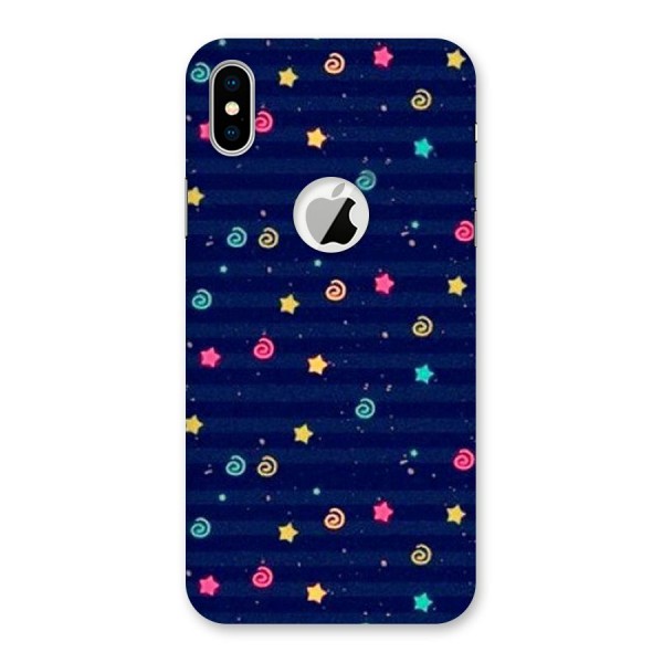 Cute Design Back Case for iPhone XS Logo Cut