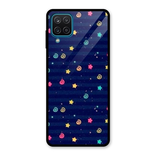 Cute Design Glass Back Case for Galaxy A12