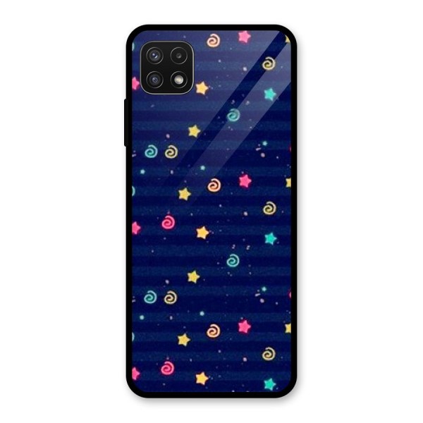 Cute Design Glass Back Case for Galaxy A22 5G